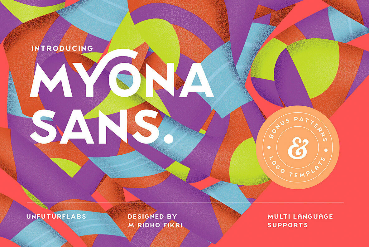 Myona Sans Display, New From Unfutur Studio