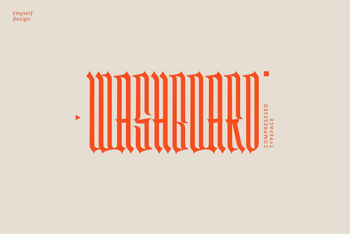 Washboard: A Contemporary and Condensed Blackletter Font
