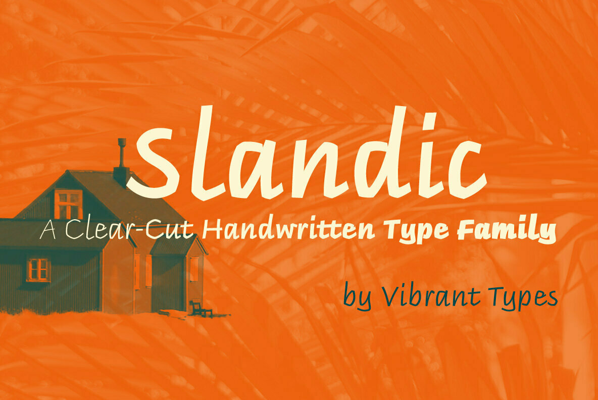 Slandic: An Italic Humanist Script Family From Vibrant Types
