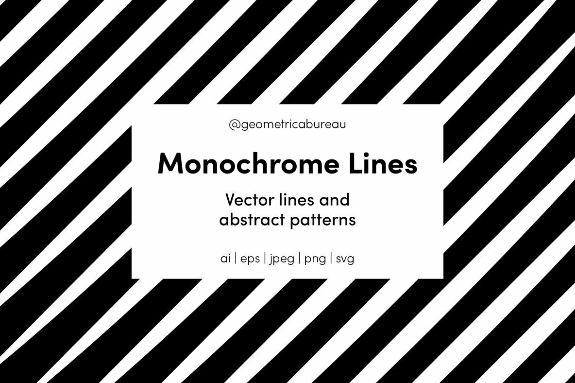 Monochrome Lines: Sheer Clarity from Geometrica