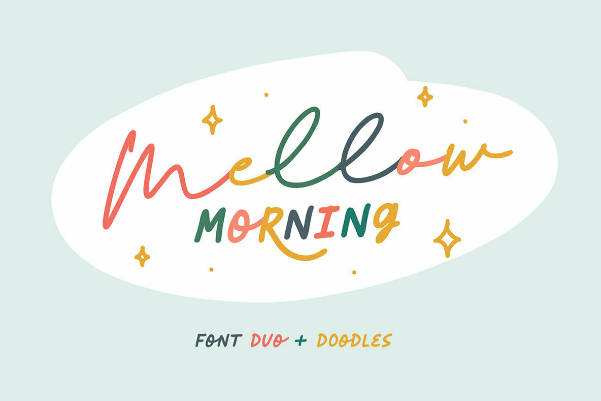 Mellow Morning: A Playful Script and Small Caps Font Duo From Set Sail Studios