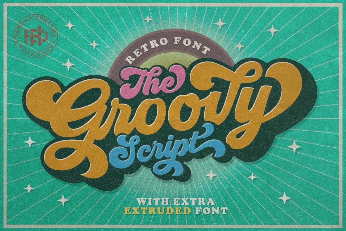 Groovy: A Thick and Curvy Retro Script From HP Typework