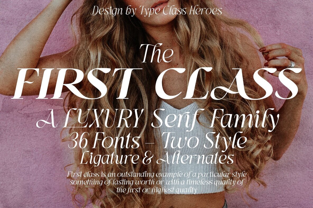 A First Class Branding Font for Today's Graphic Designers